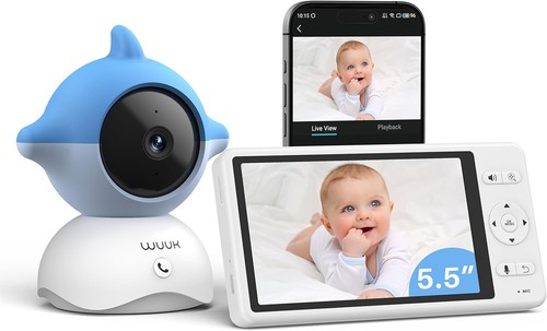 Baby monitor blue - monitor, with